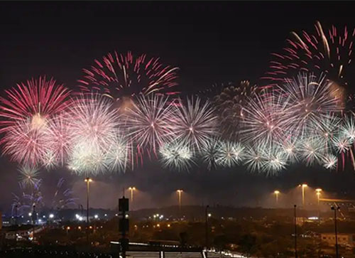 阳泉县焰火晚会